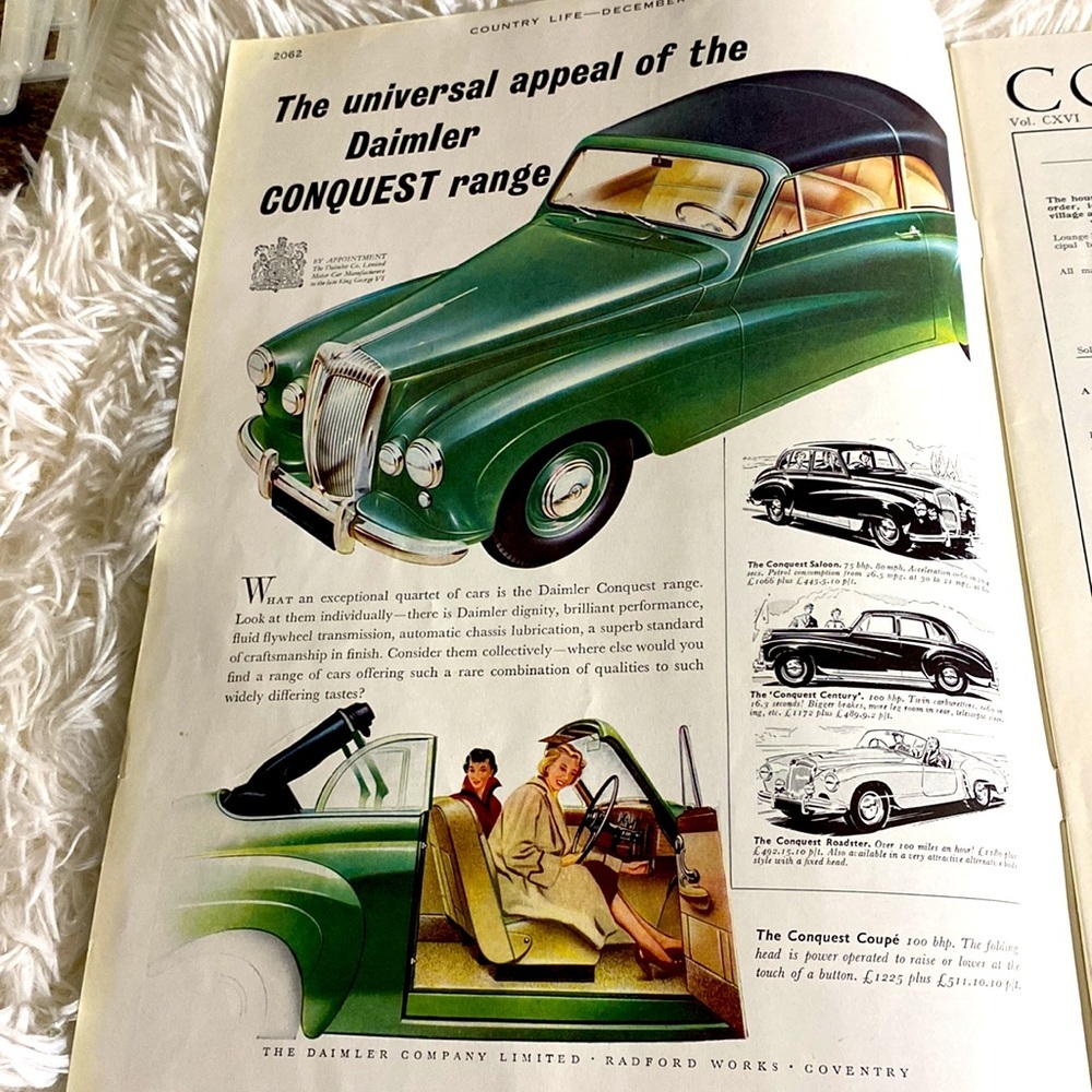 CHRISTMAS COUNTRY LIFE MAGAZINE VINTAGE Christmas Ads December 9, 1954 - Picture 5 of 16
